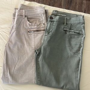 NWOT 2 NY&CO SZ 10 SOHO Ankle Leggings